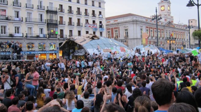 Concentración del 15M en Madrid.