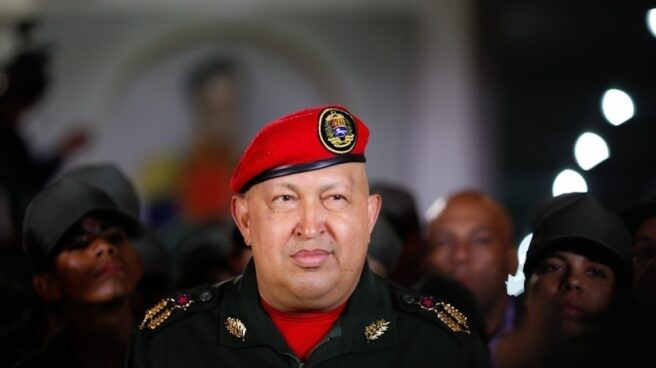 El presidente venezolano, Hugo Chávez, en una de sus últimas imágenes con uniforme militar.
