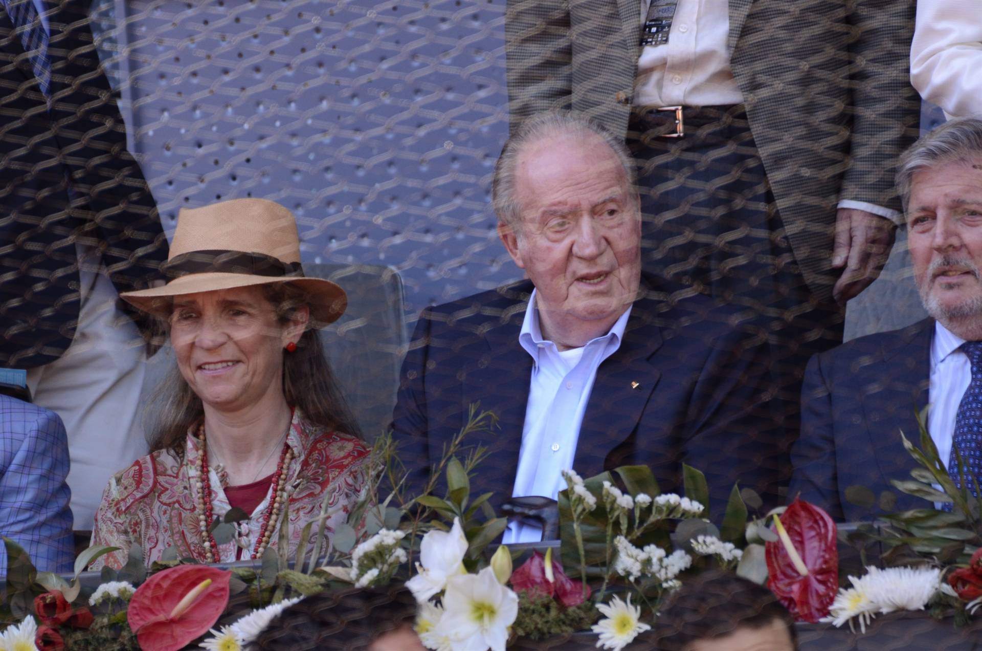 Juan Carlos I, durante el Mutua Madrid Open 2016.