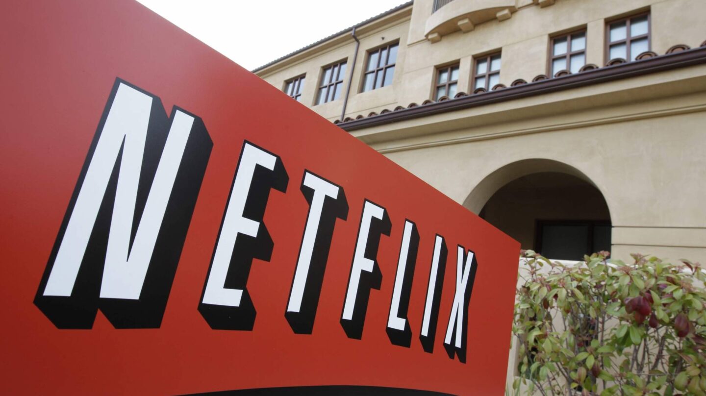 Imagen de la fachada de la sede de Netflix en la localidad californiana de Los Gatos.