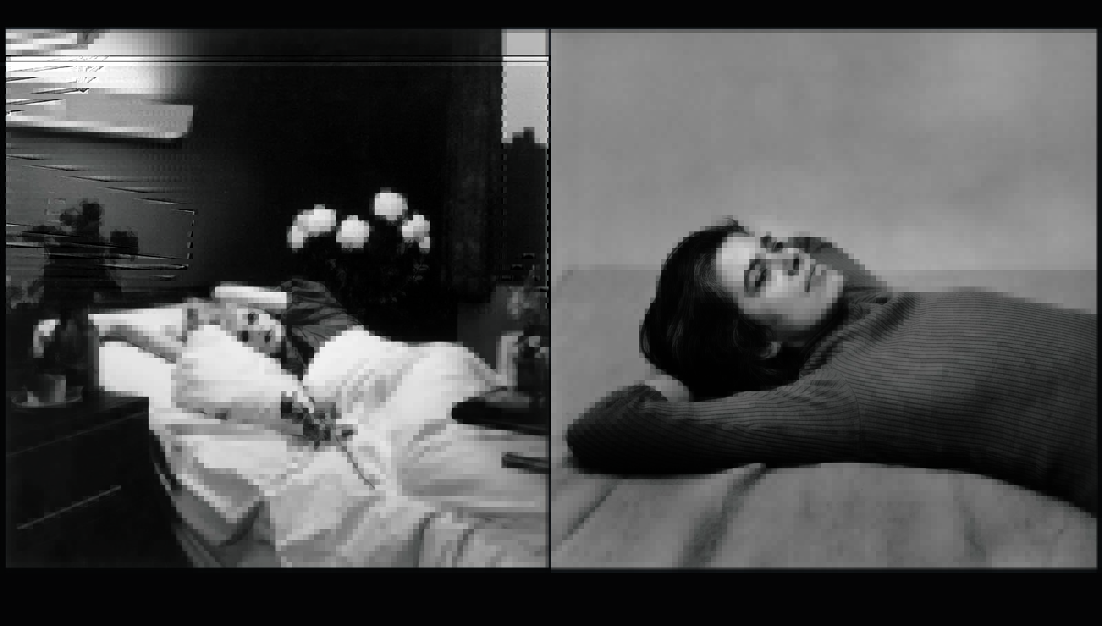 Candy Darling on Her Deathbed y Susan Sontag ( a la derecha)
