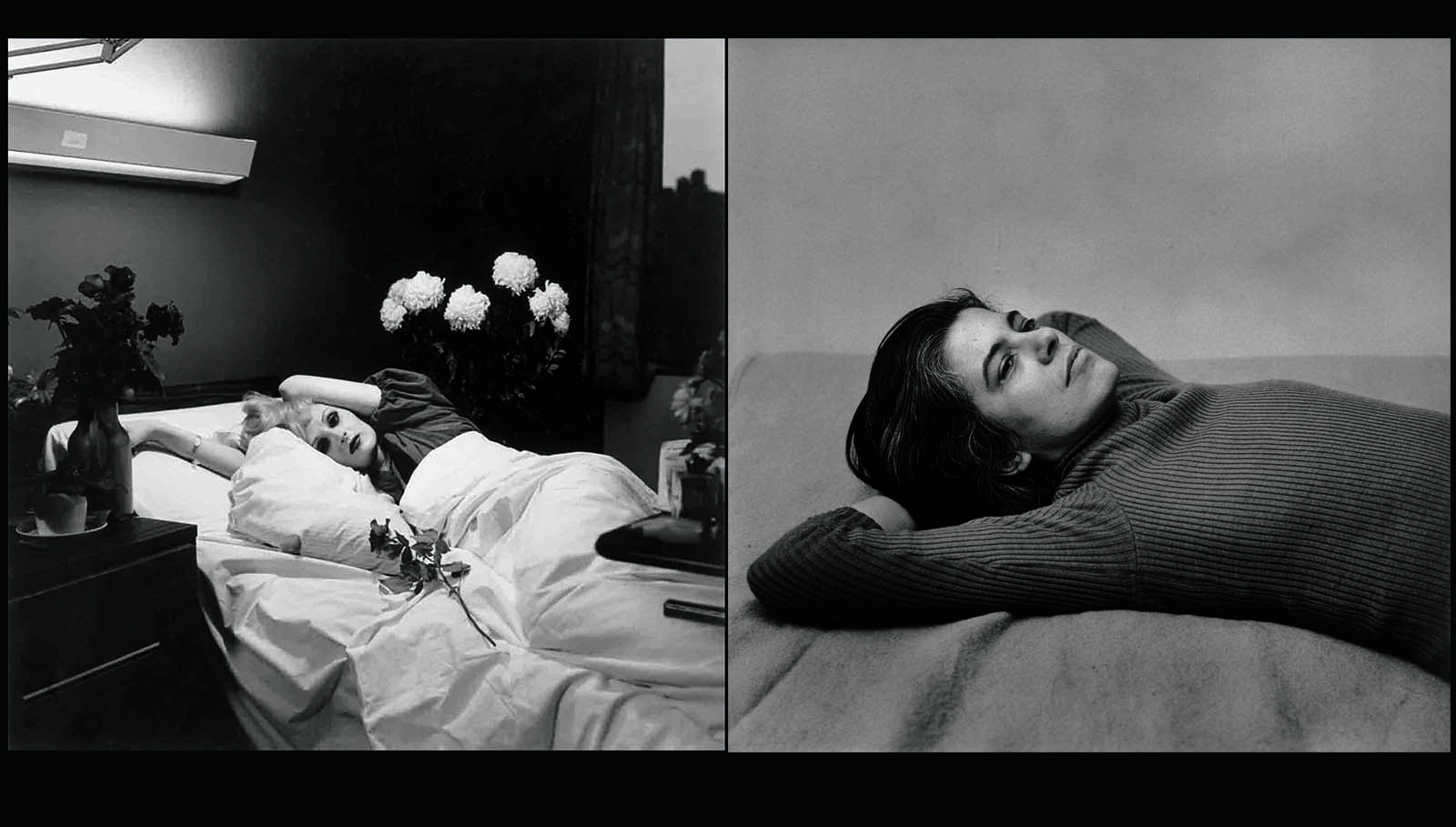 Candy Darling on Her Deathbed y Susan Sontag ( a la derecha)