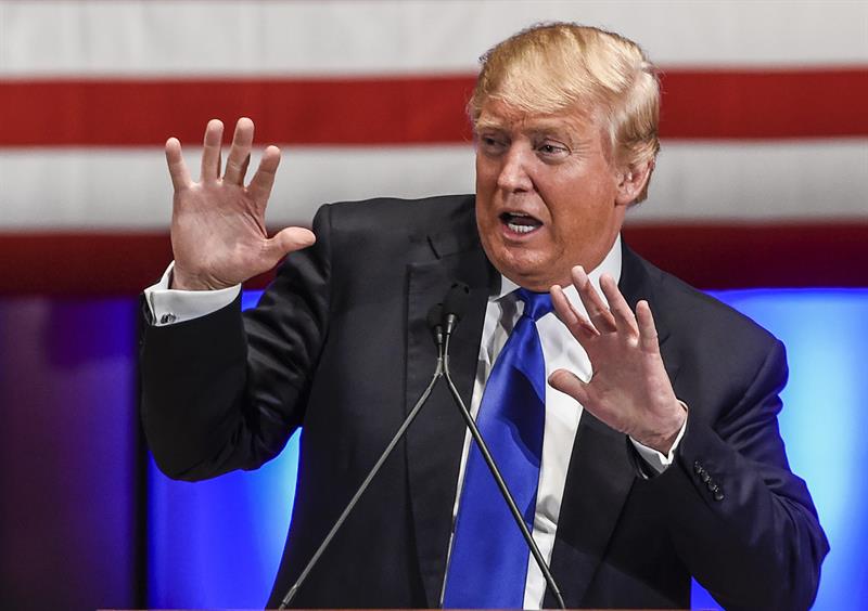 El presidente de Estados Unidos, Donald Trump, durante un discurso.