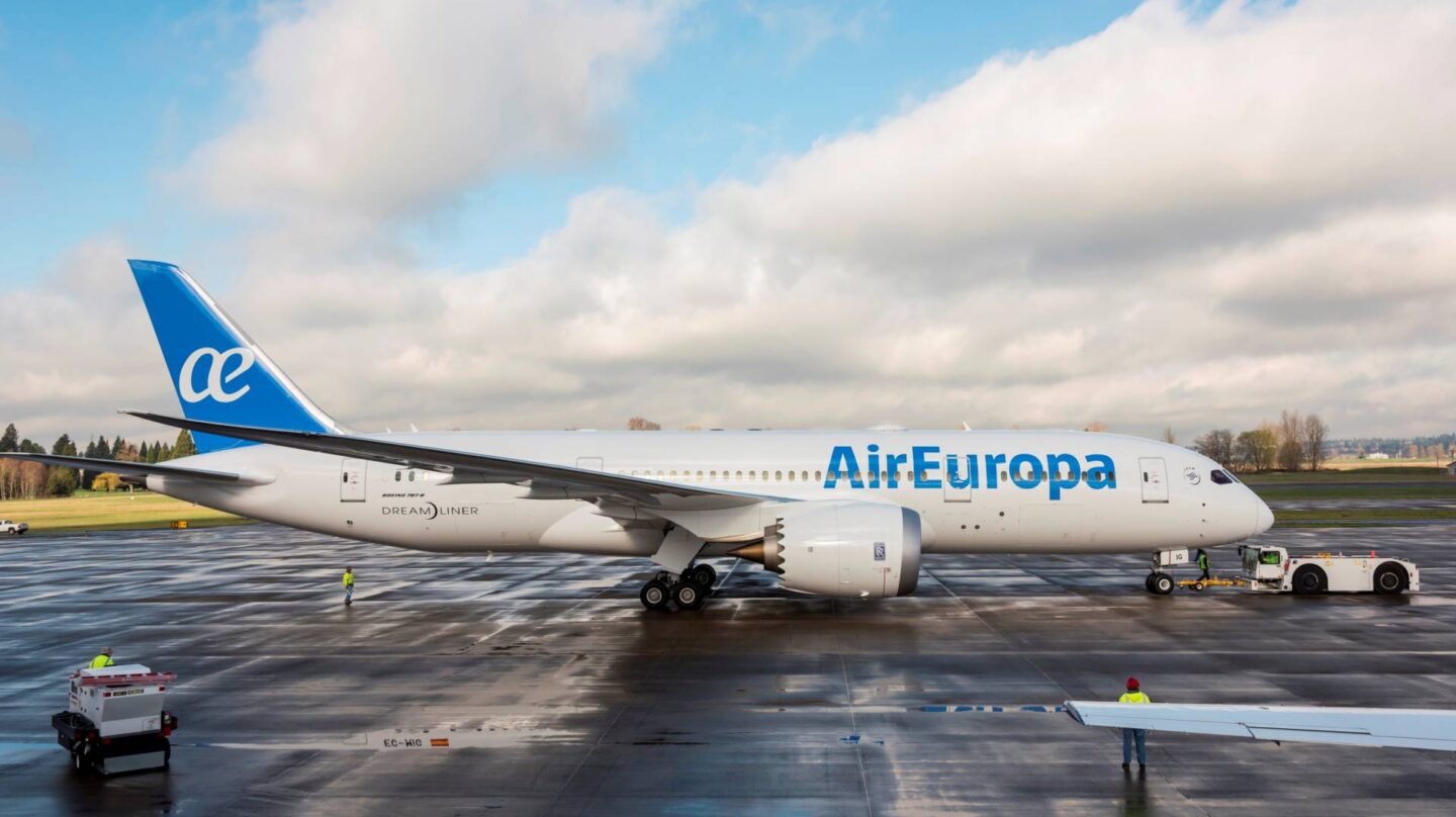 Un avión de la compañía Air Europa.