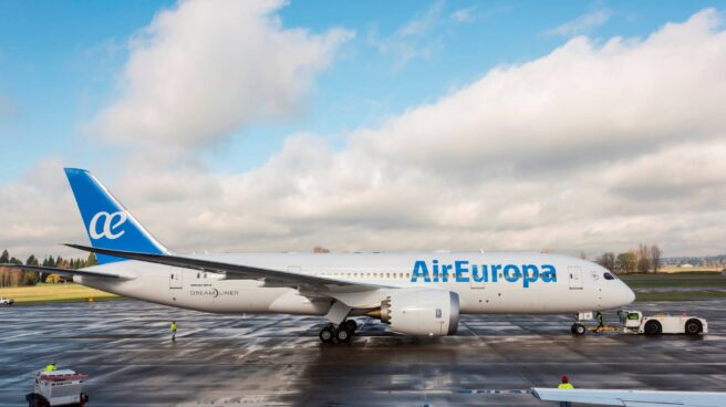La Justicia europea sentencia que el rescate a Air Europa fue legal Un avión de la compañía Air Europa.
