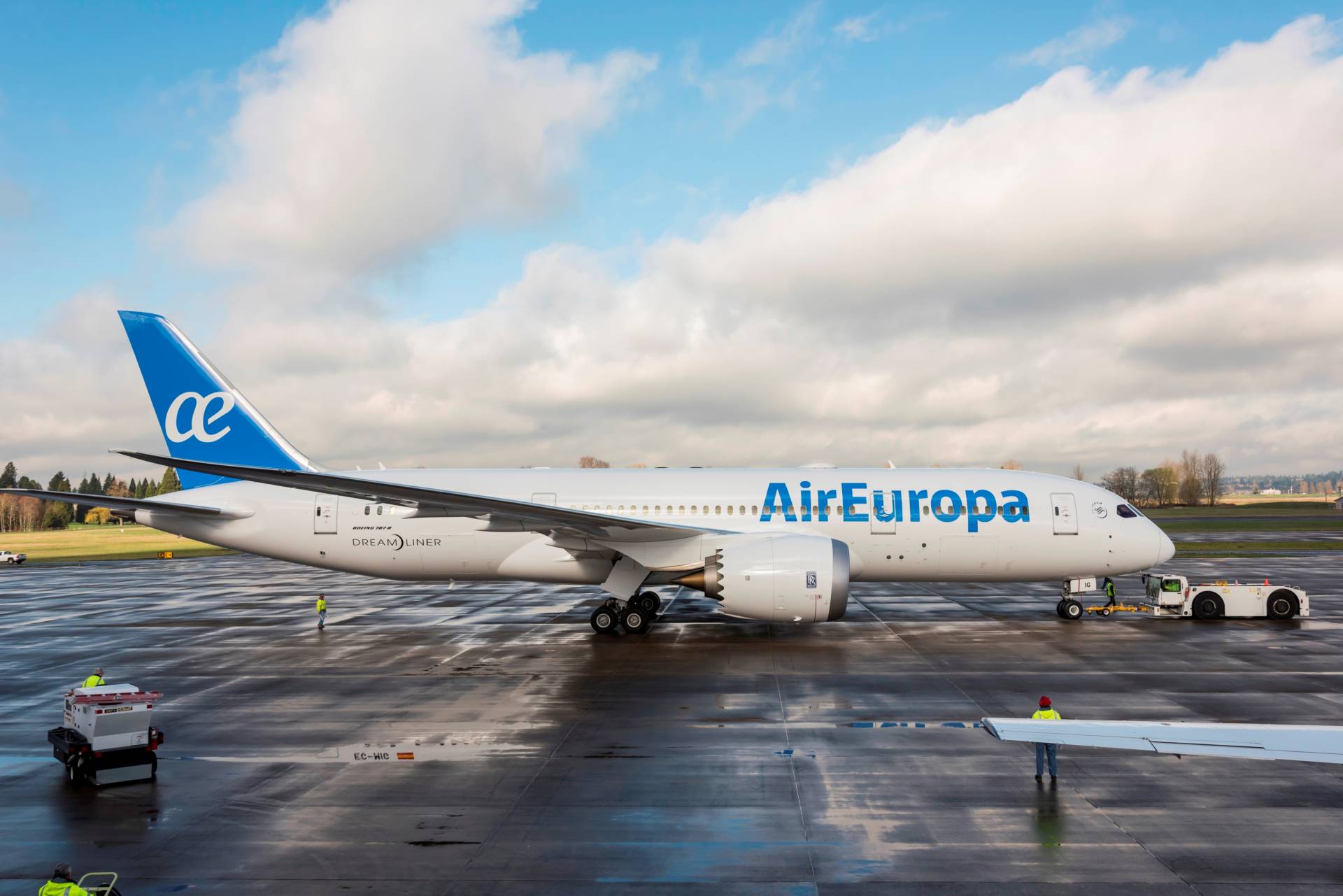 Un avión de la compañía Air Europa.