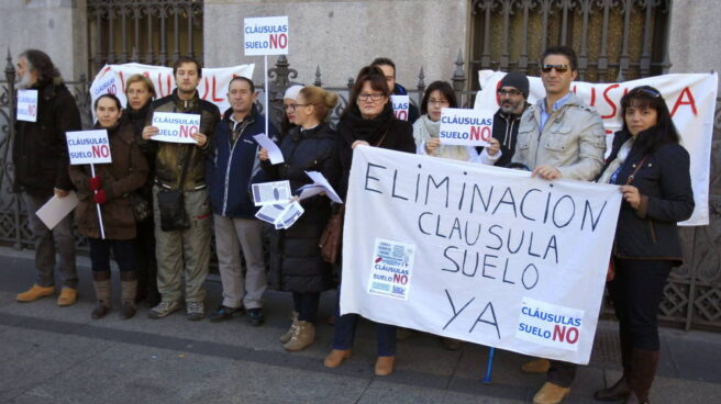 Protesta por la cláusulas suelo.