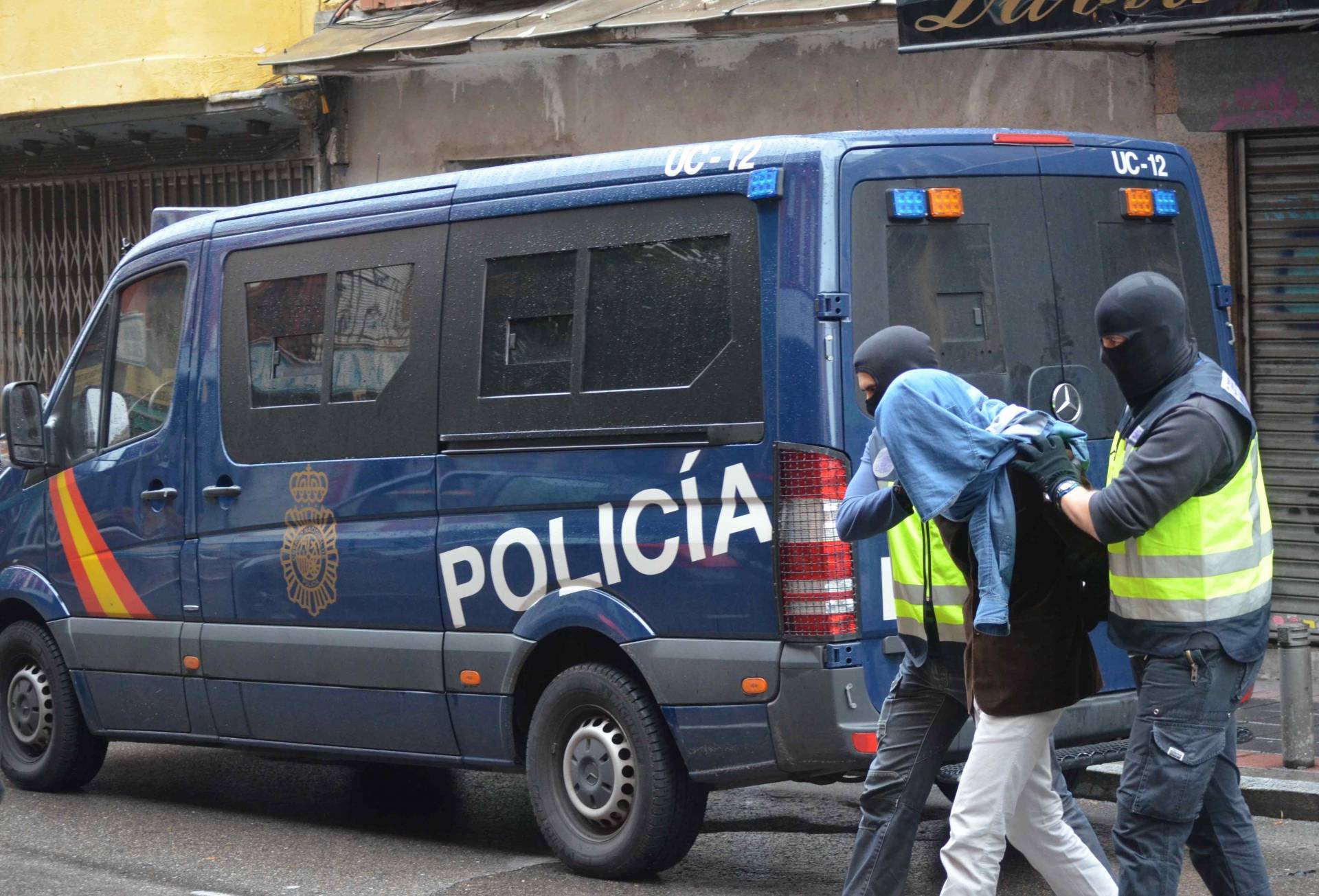La Policía Nacional, durante una operación antiyihadista.