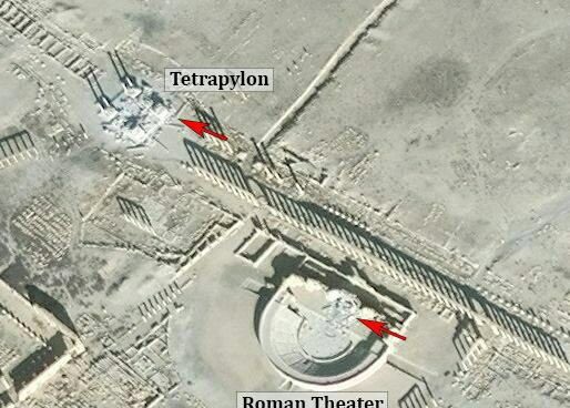 Estado Islámico destruye el teatro romano y el tetrápilo de Palmira
