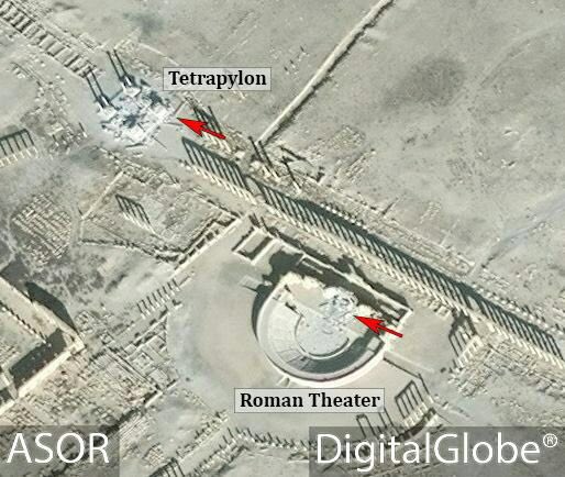 Estado Islámico destruye el teatro romano y el tetrápilo de Palmira