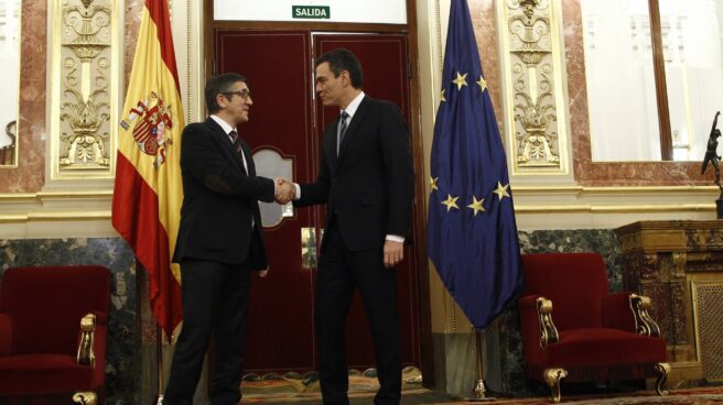 patxi lopez y sanchez Patxi López y Pedro Sánchez.