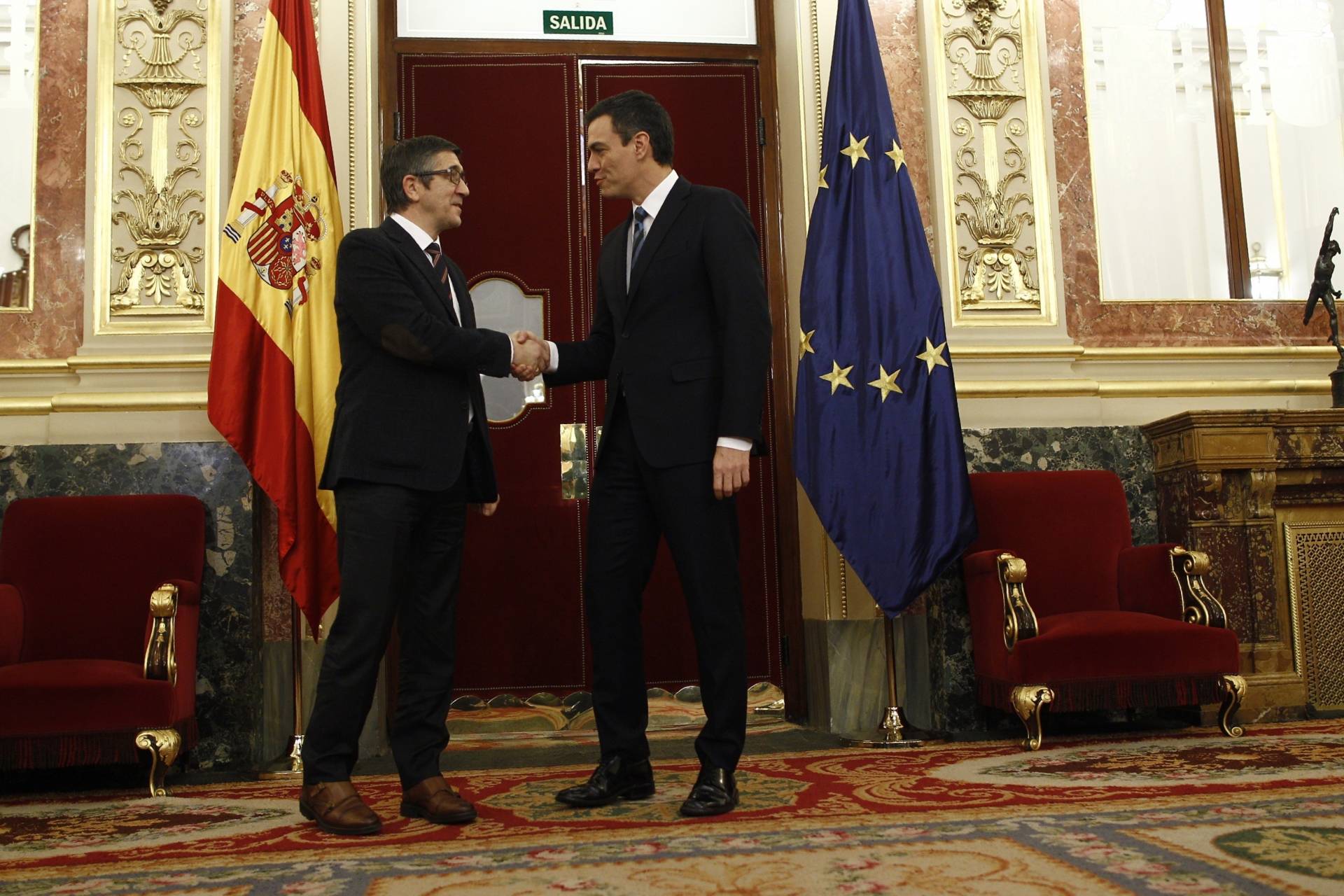 Patxi López y Pedro Sánchez.