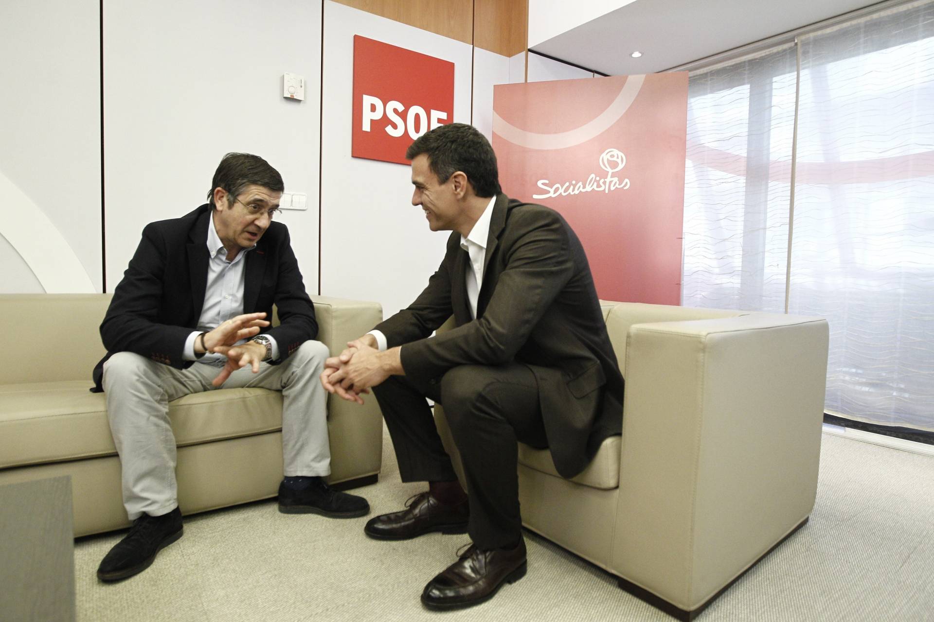 Patxi López y Pedro Sánchez.