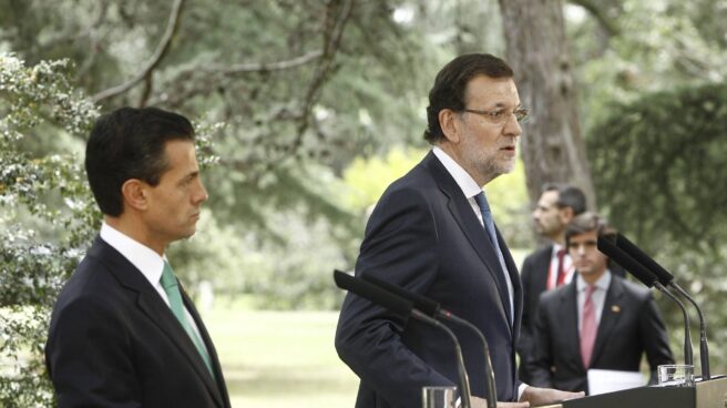 rajoy y pena nieto El presidente del Gobierno, Mariano Rajoy, junto a su homólogo en México, Enrique Peña Nieto.