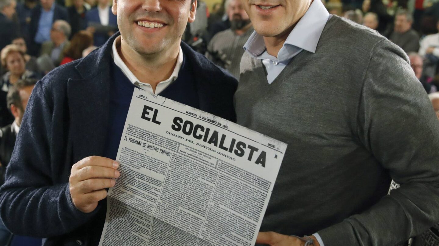 José Carlos Díez y Eduardo Madina, responsables de la ponencia económica y política del PSOE.