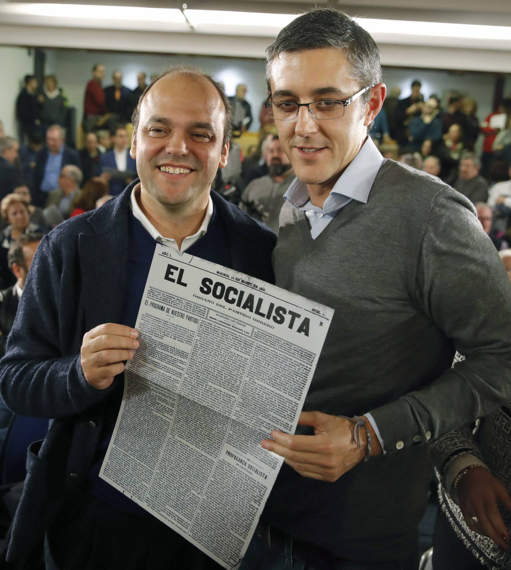 José Carlos Díez y Eduardo Madina, responsables de la ponencia económica y política del PSOE.