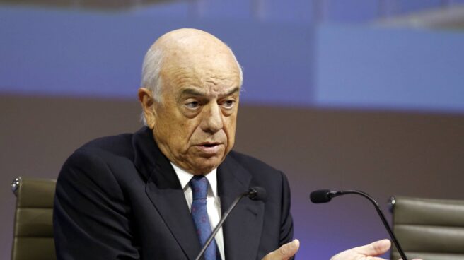 El juez reclama los 4.000 archivos sobre el encargo del BBVA al comisario Villarejo Francisco González, presidente de BBVA, durante el acto de presentación de resultados.