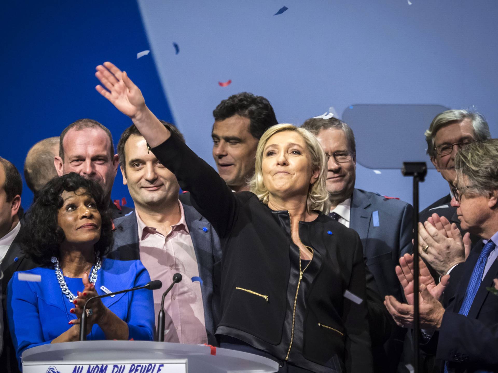 La líder del frente Nacional Marine Le Pen.