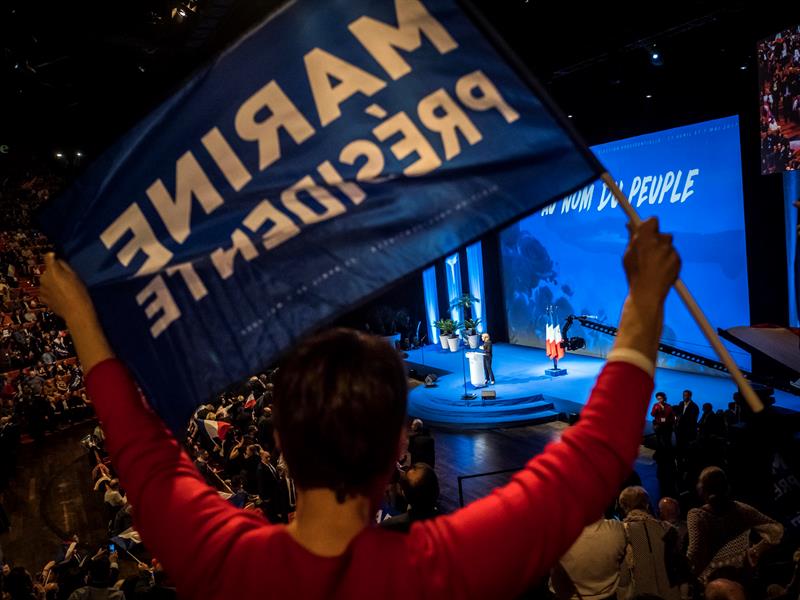 Mitin de Marine le Pen en Lyon