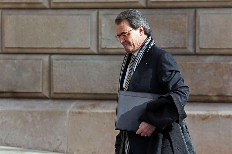 Artur Mas, a su salida de los juzgados.