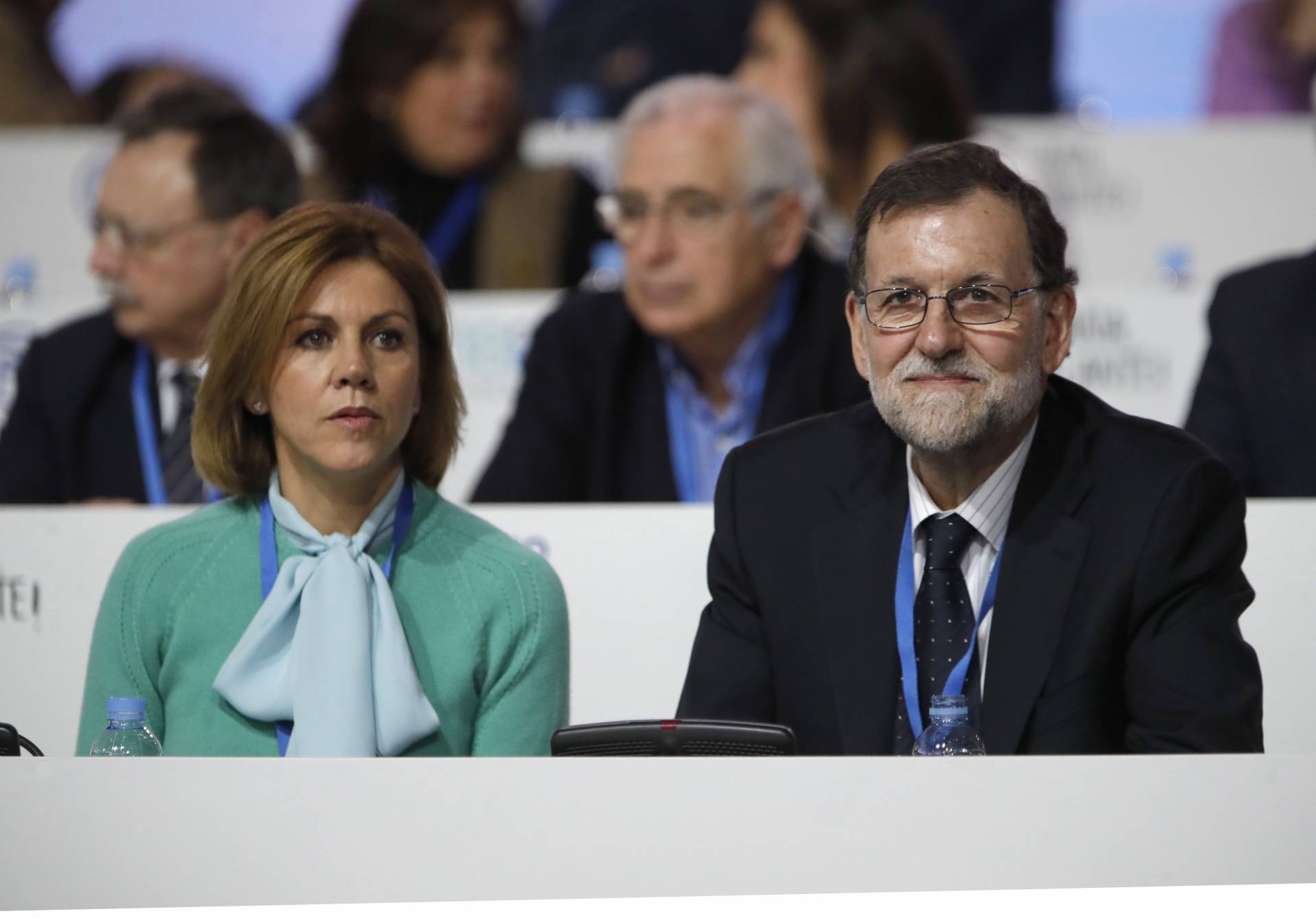 Cospedal y Rajoy, en el Congreso del PP.