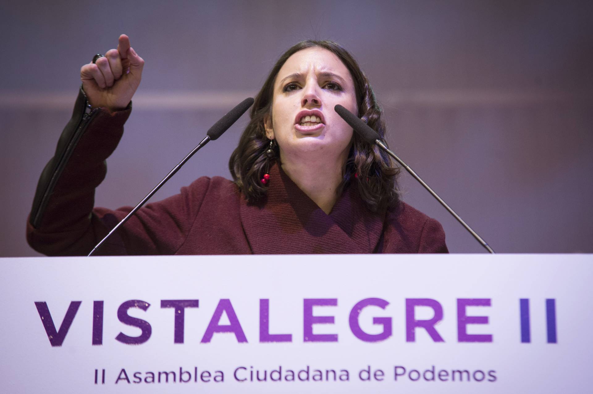 Irene Montero, "quemando el cielo si es preciso"