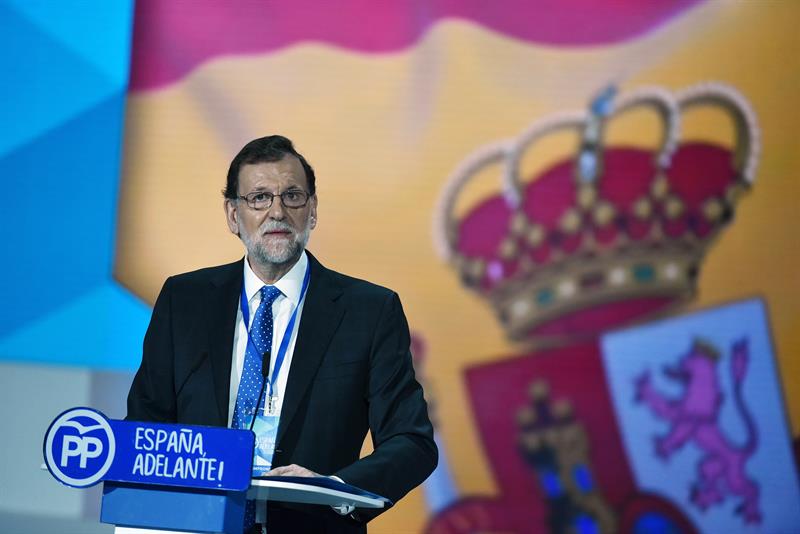 Mariano Rajoy, durante su discurso en la clausura del Congreso del PP.