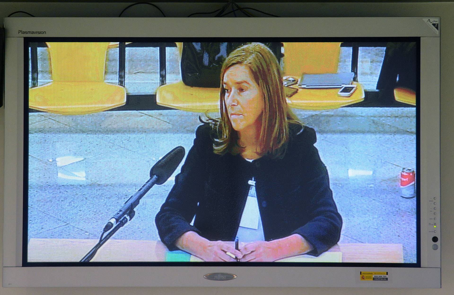 Ana Mato, durante su declaración en la Audiencia Nacional en el juicio de Gürtel.