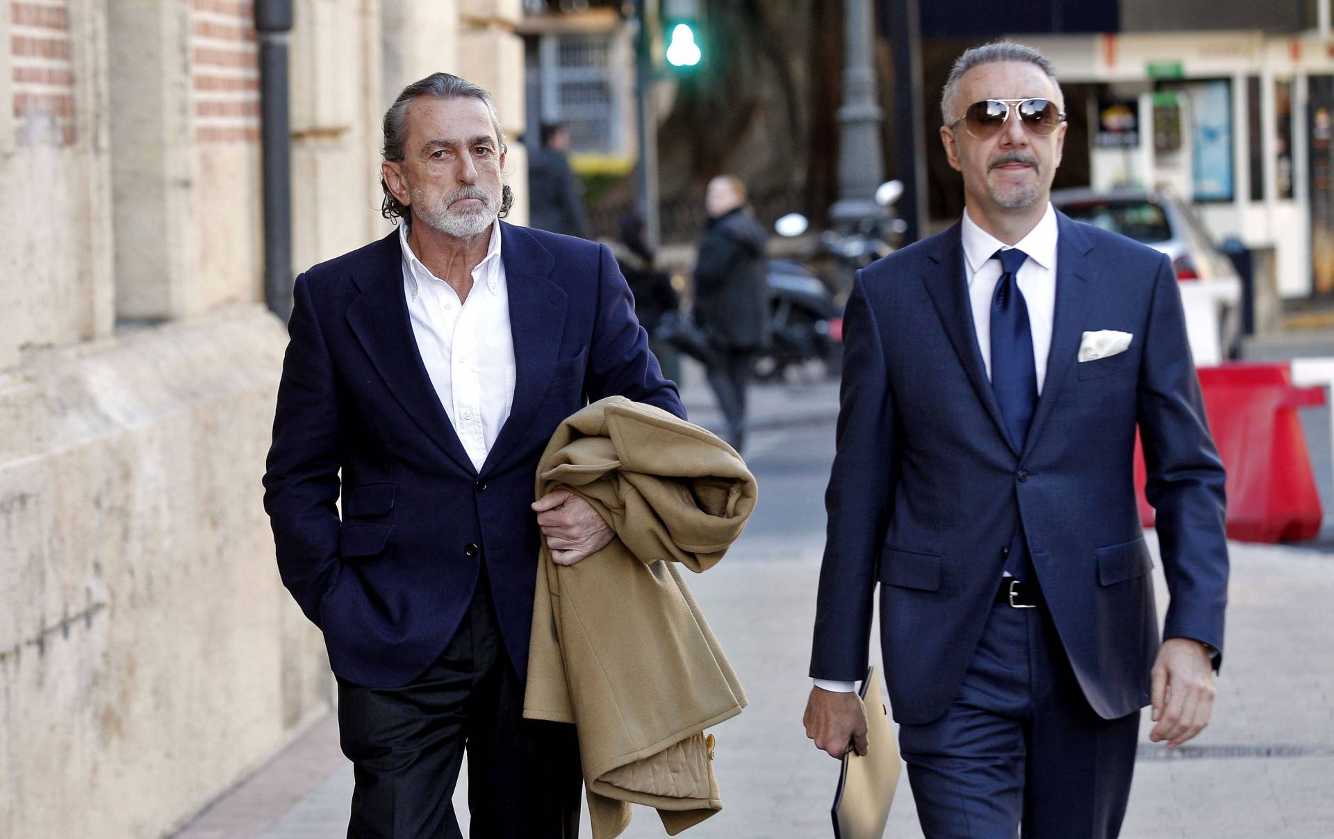 Francisco Correa llega al Tribunal Superior de Justicia de la Comunidad Valenciana.
