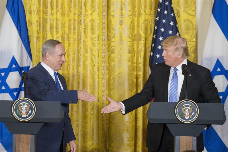 Netanyahu y Trump en la Casa Blanca