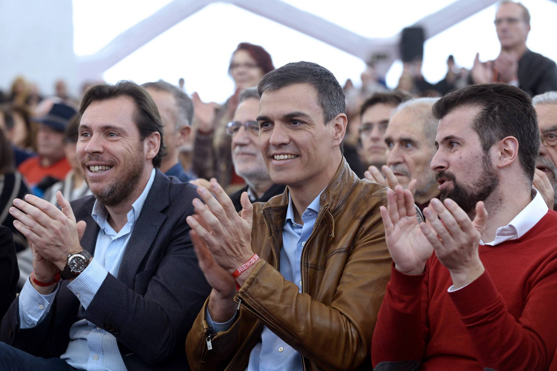 Oscar Puente y Pedro Sánchez.