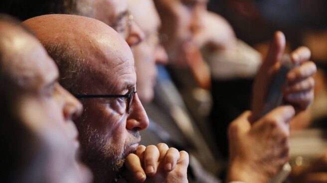Saracho Popular El presidente de Banco Popular, Emilio Saracho, durante la junta de accionistas de la entidad.