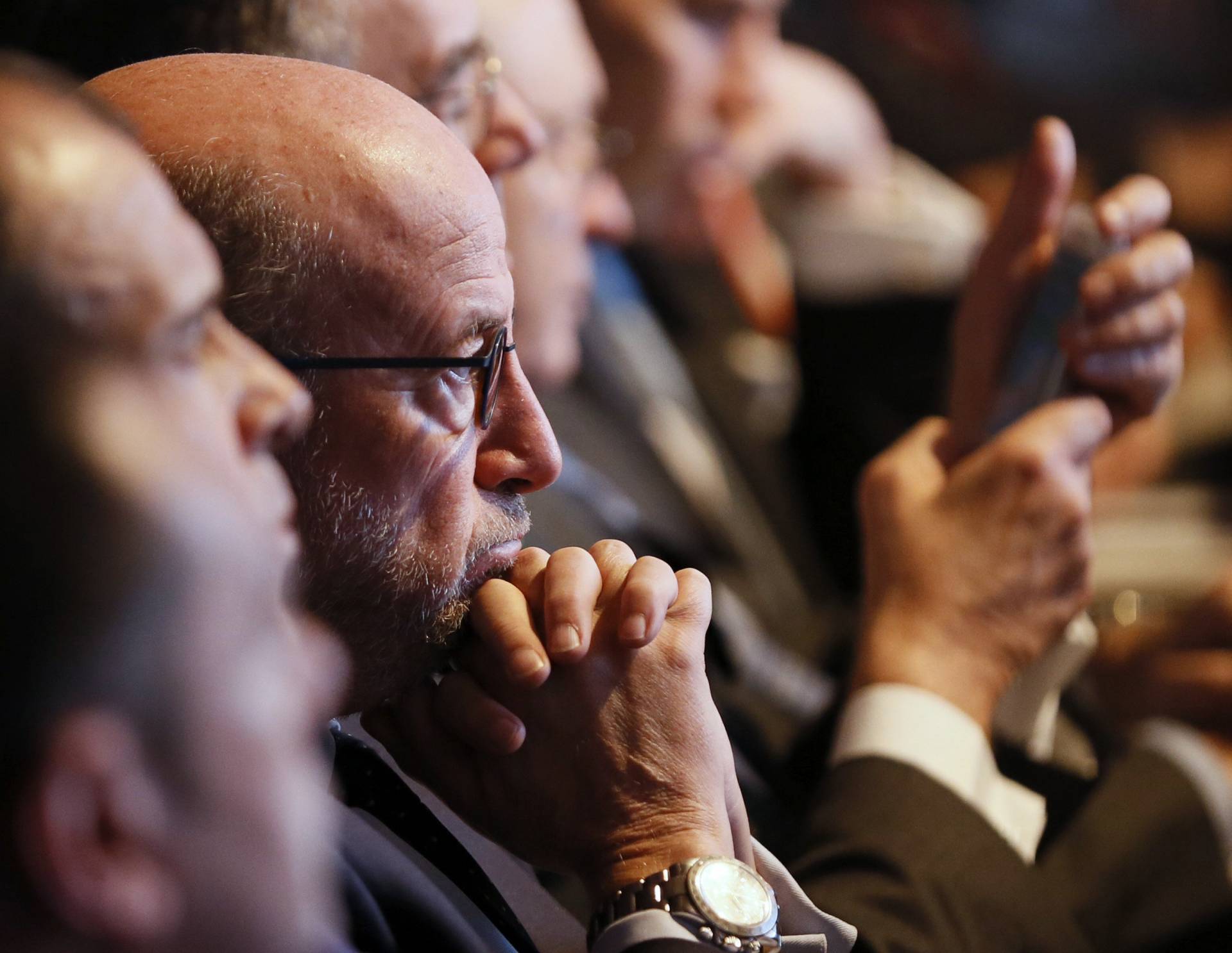 El presidente de Banco Popular, Emilio Saracho, durante la junta de accionistas de la entidad.