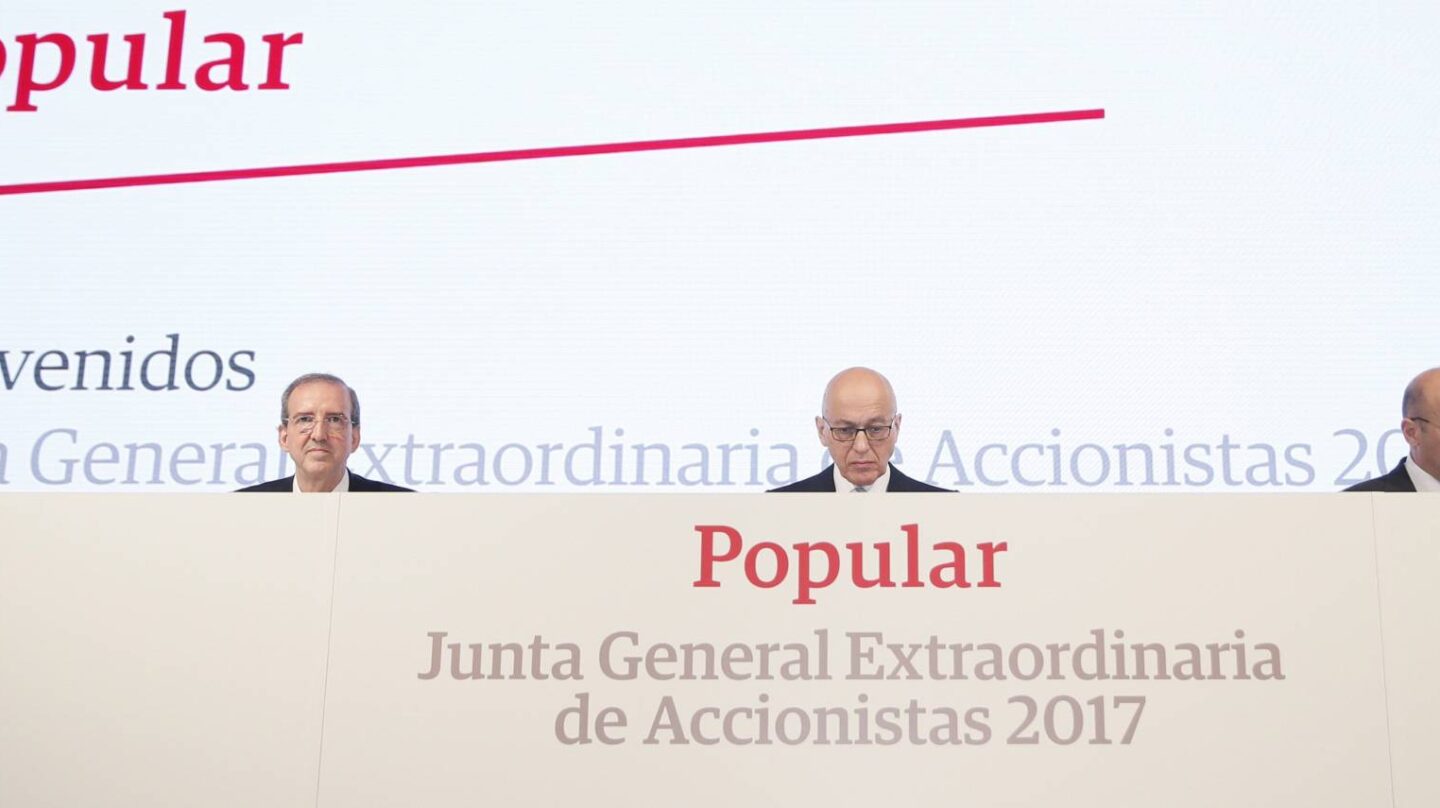 Junta de accionistas del Banco Popular.