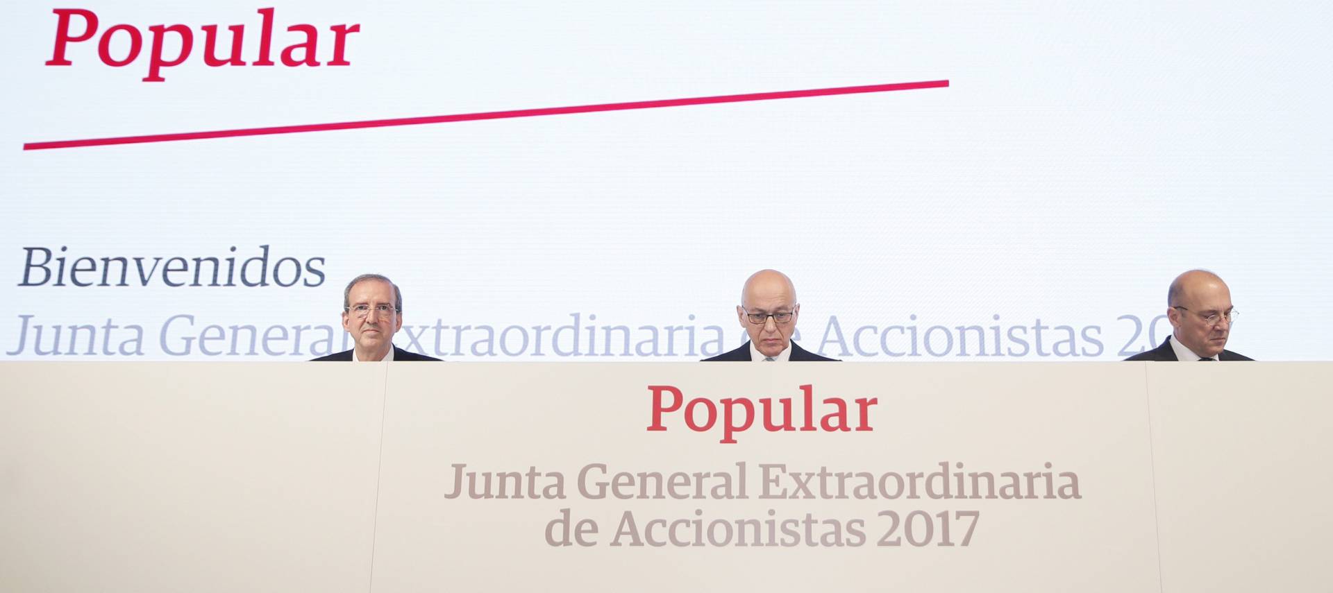 Junta de accionistas del Banco Popular.