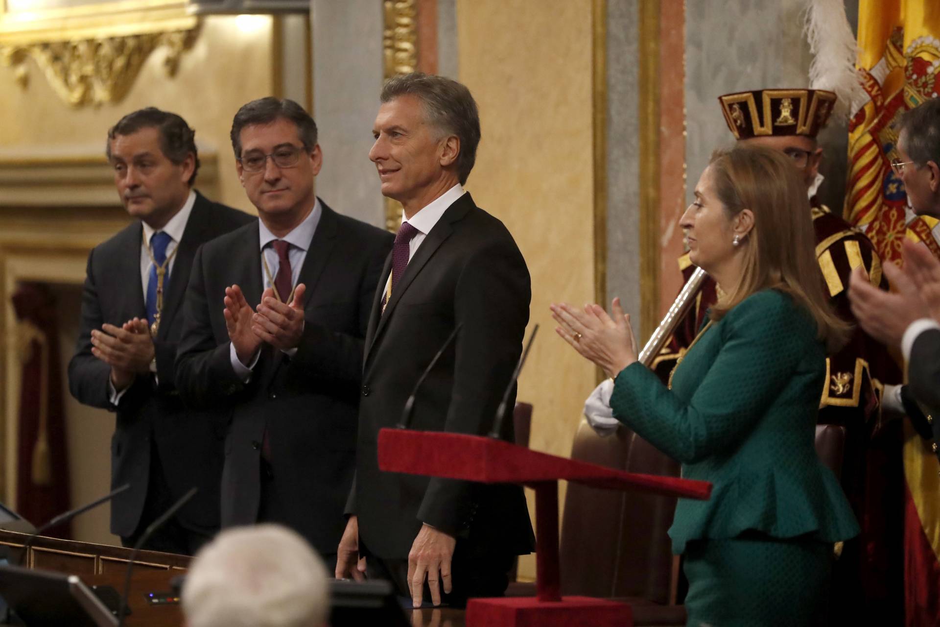 El presidente de Argentina, Mauricio Macri, en el Congreso.