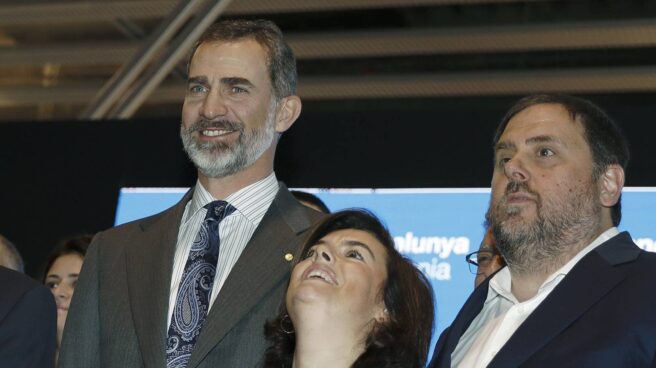 El Rey, Soraya Sáenz de Santamaría y Oriol Junqueras