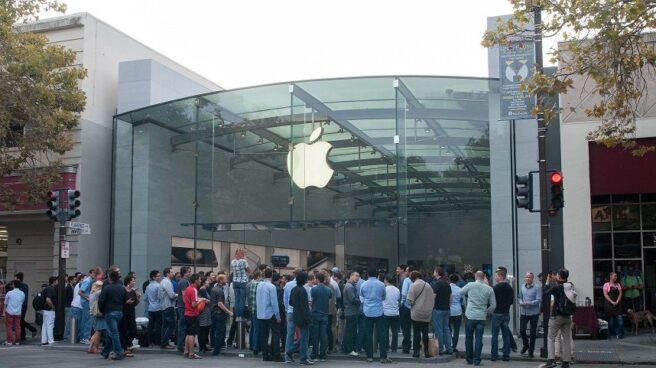 La fachada de la Apple Store de Palo Alto, en California.