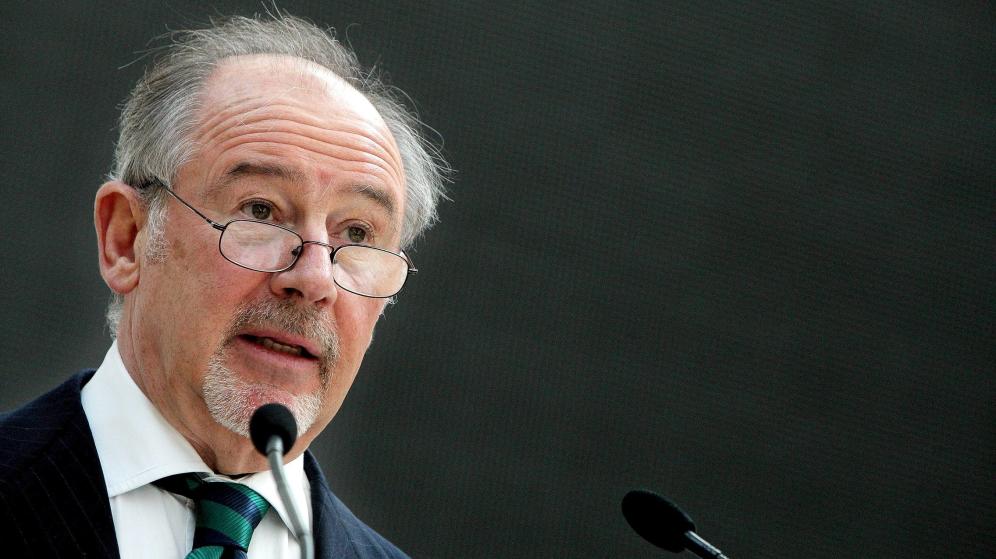 El ex presidente de Bankia, Rodrigo Rato, en una intervención pública.