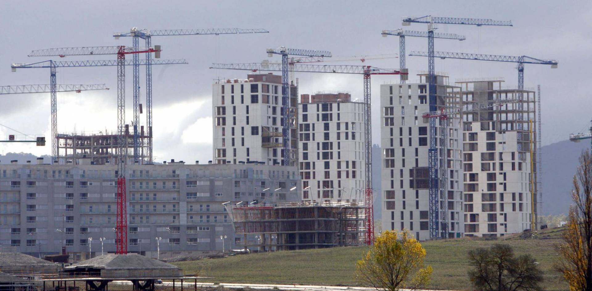 Edificios en construcción.