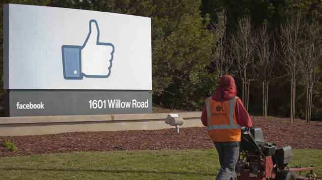 Entrada a la sede de Facebook en Menlo Park, al sur de la ciudad de San Francisco.