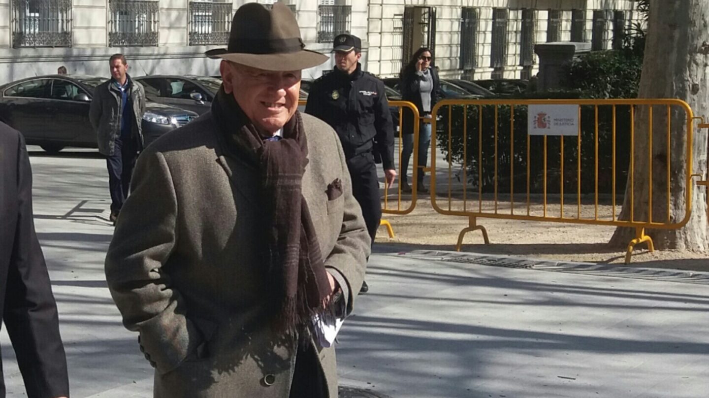 El comisario ya jubilado Marcelino Martín-Blas, tras declarar como testigo en la Audiencia Nacional.