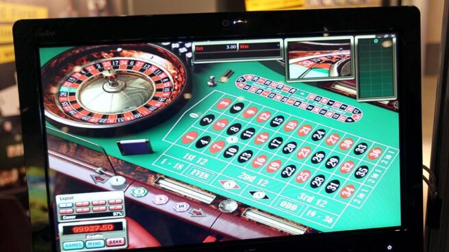 Un usuario jugando a la ruleta online.