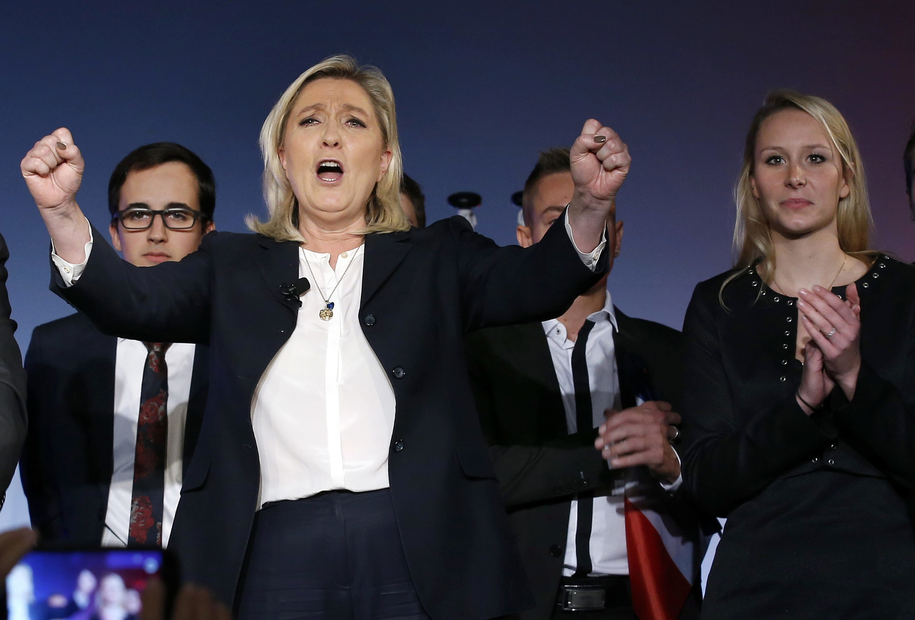 Marine Le Pen, candidata del Frente Nacional a la presidencia de Francia.