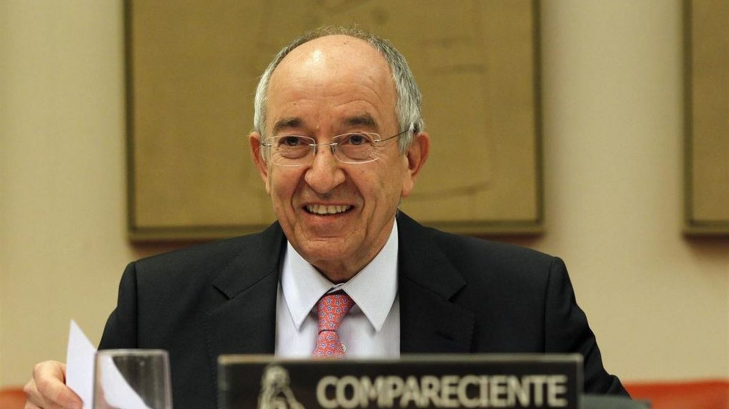 El ex gobernador del Banco de España, Miguel Ángel Fernández Ordóñez, en el Congreso.