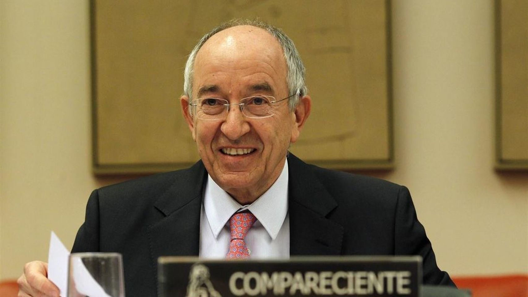 El ex gobernador del Banco de España, Miguel Ángel Fernández Ordóñez, en el Congreso.