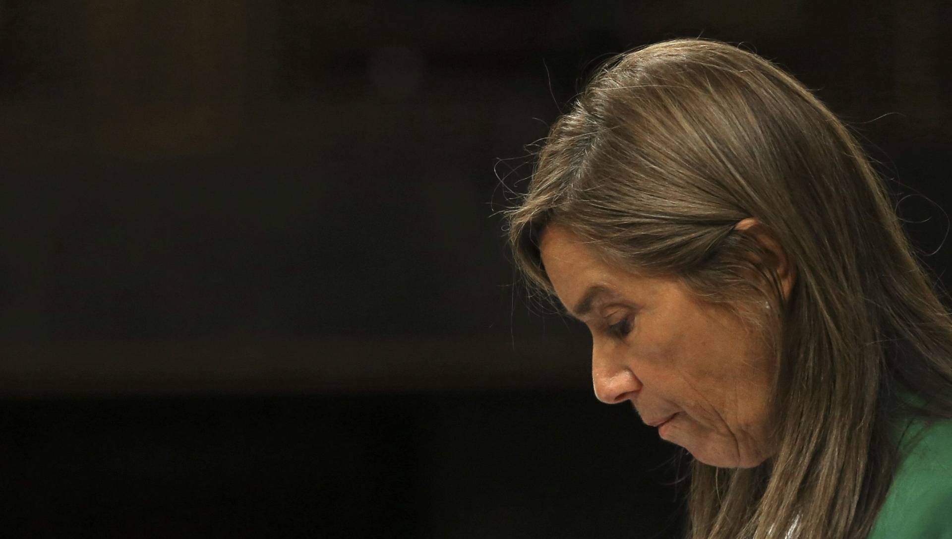 La ex ministra de Sanidad, Ana Mato, con gesto serio.