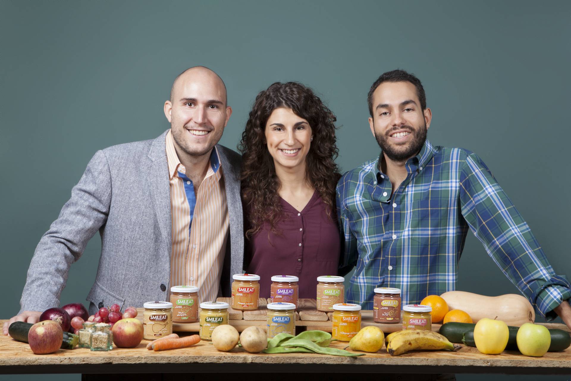 Los fundadores de SmileEat, Javier Quintana, Rocío de la Iglesia y Alberto Jiménez.