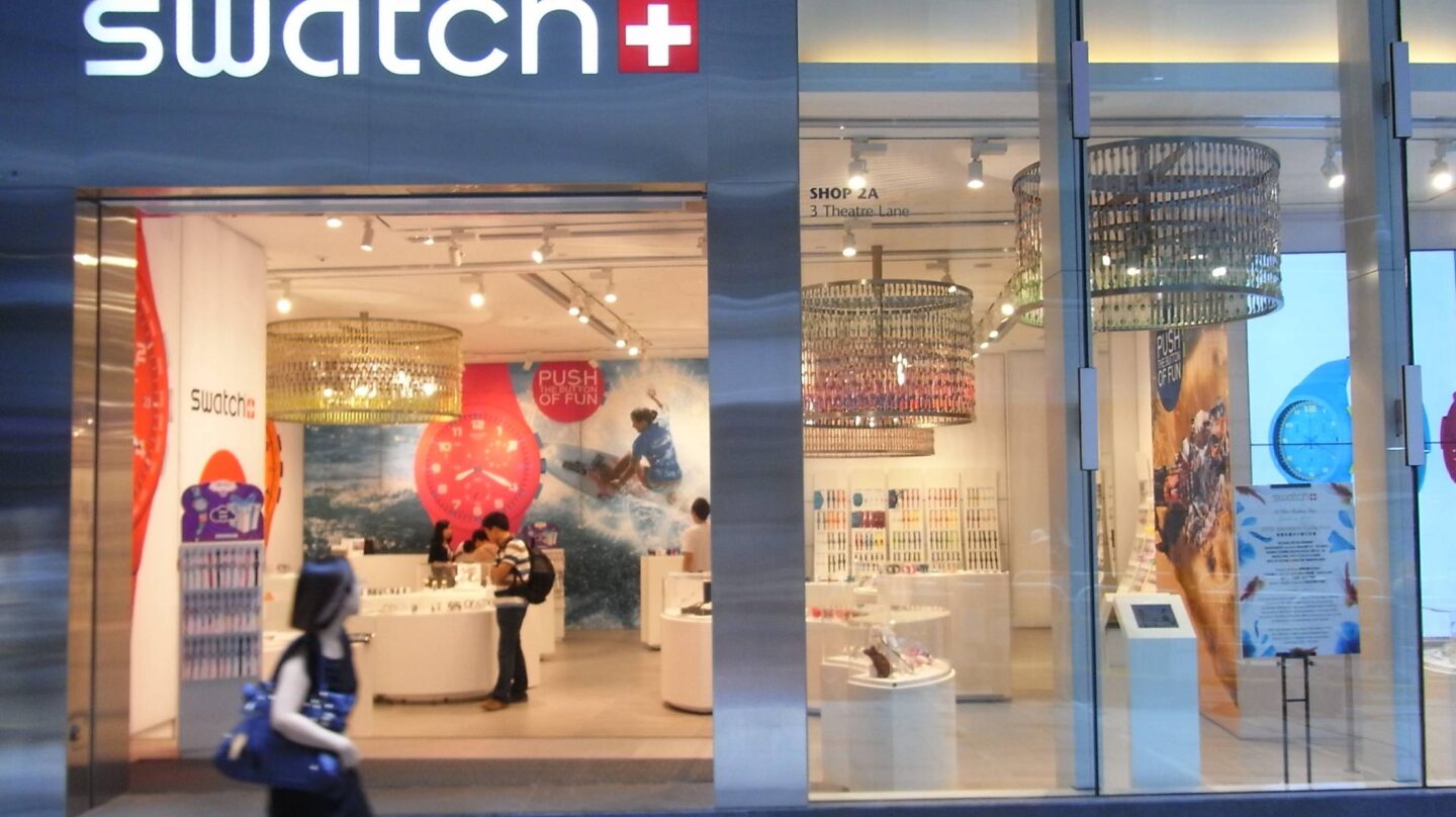 Tienda del fabricante de relojes Swatch.