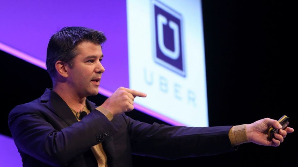 El CEO de Uber, Travis Kalanick, en un acto de la compañía.